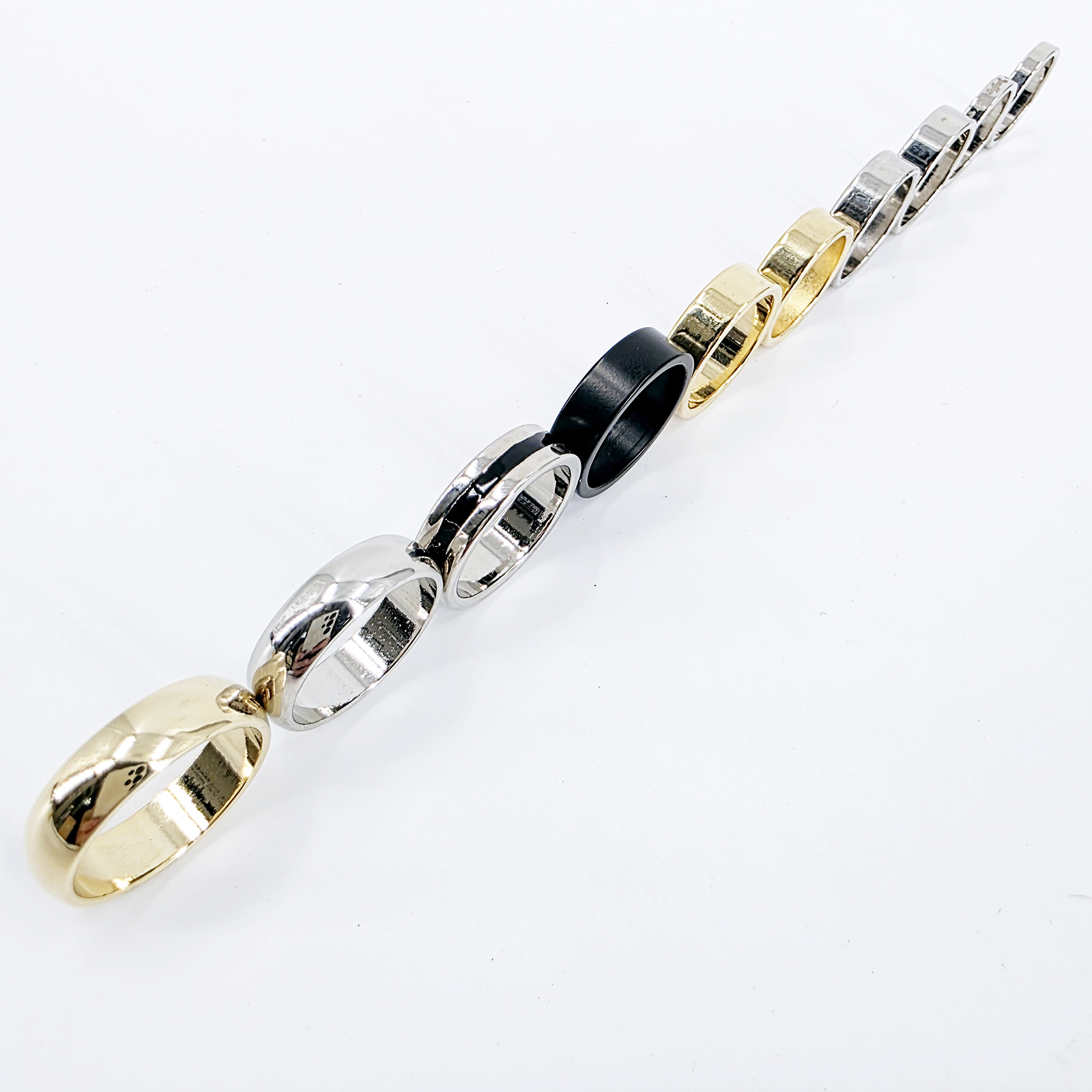 金色花纹磁力戒指(大)