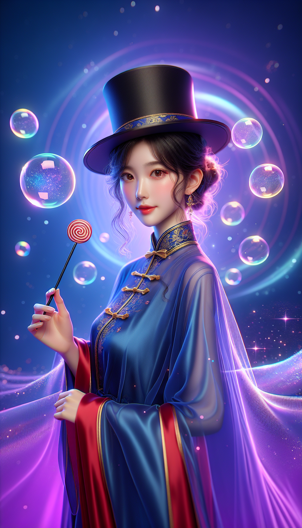 泡泡变棒棒糖